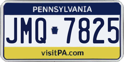 PA license plate JMQ7825