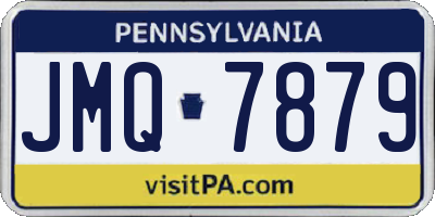 PA license plate JMQ7879