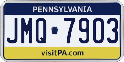 PA license plate JMQ7903