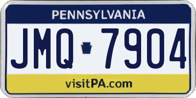 PA license plate JMQ7904
