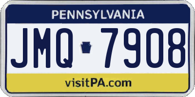 PA license plate JMQ7908