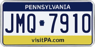 PA license plate JMQ7910