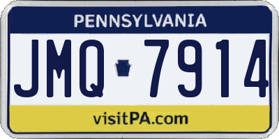 PA license plate JMQ7914