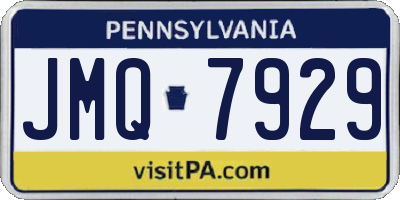 PA license plate JMQ7929