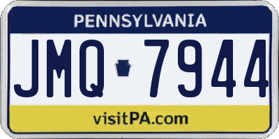 PA license plate JMQ7944