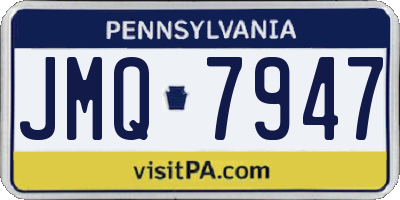 PA license plate JMQ7947