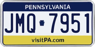 PA license plate JMQ7951