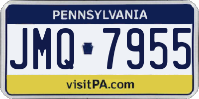 PA license plate JMQ7955