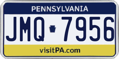 PA license plate JMQ7956