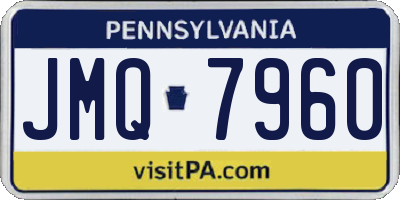 PA license plate JMQ7960