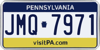 PA license plate JMQ7971