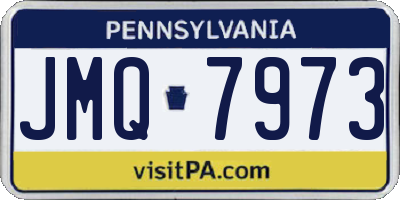PA license plate JMQ7973