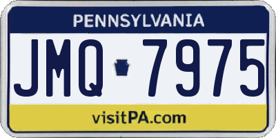 PA license plate JMQ7975