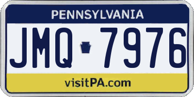 PA license plate JMQ7976