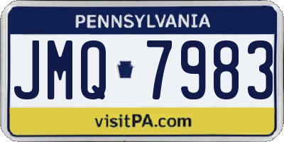 PA license plate JMQ7983