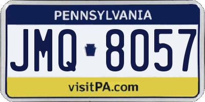 PA license plate JMQ8057