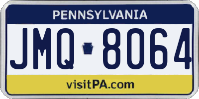 PA license plate JMQ8064