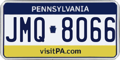 PA license plate JMQ8066