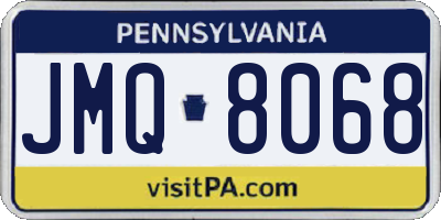 PA license plate JMQ8068