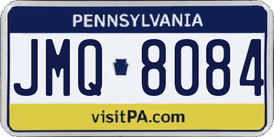 PA license plate JMQ8084