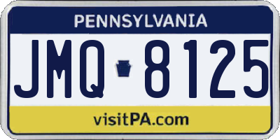 PA license plate JMQ8125