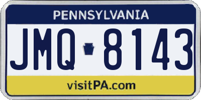 PA license plate JMQ8143