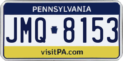 PA license plate JMQ8153