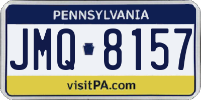 PA license plate JMQ8157