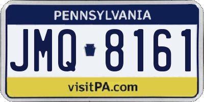 PA license plate JMQ8161
