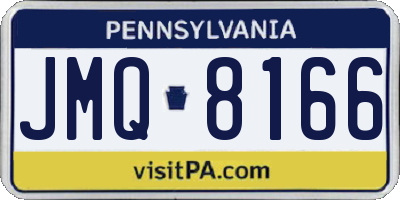 PA license plate JMQ8166