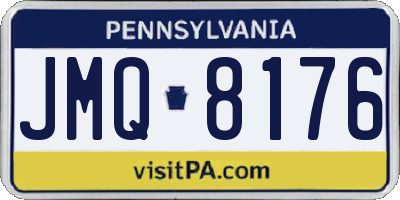 PA license plate JMQ8176