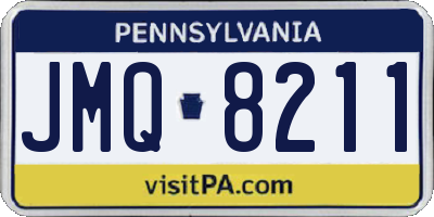 PA license plate JMQ8211