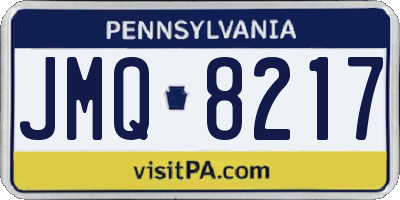 PA license plate JMQ8217