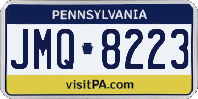 PA license plate JMQ8223