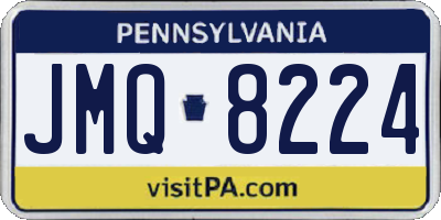 PA license plate JMQ8224