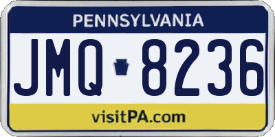 PA license plate JMQ8236