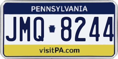 PA license plate JMQ8244