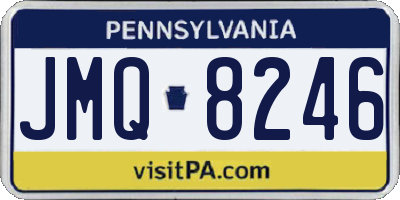 PA license plate JMQ8246