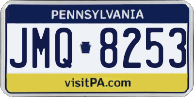 PA license plate JMQ8253