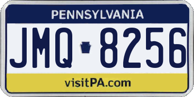 PA license plate JMQ8256