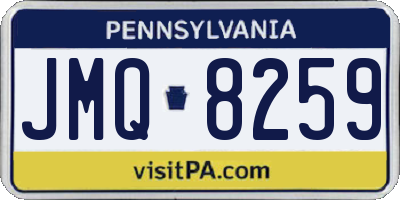PA license plate JMQ8259