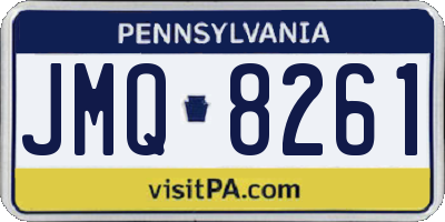 PA license plate JMQ8261