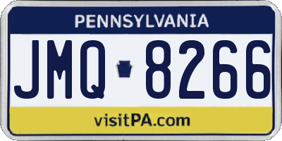 PA license plate JMQ8266