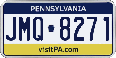PA license plate JMQ8271