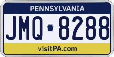 PA license plate JMQ8288