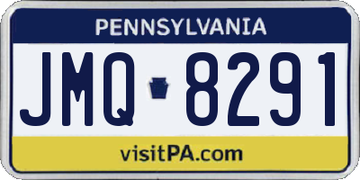 PA license plate JMQ8291