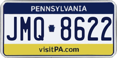 PA license plate JMQ8622