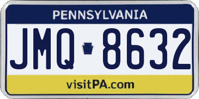 PA license plate JMQ8632