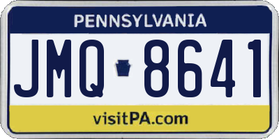 PA license plate JMQ8641