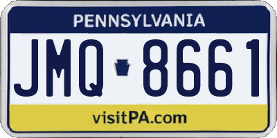 PA license plate JMQ8661